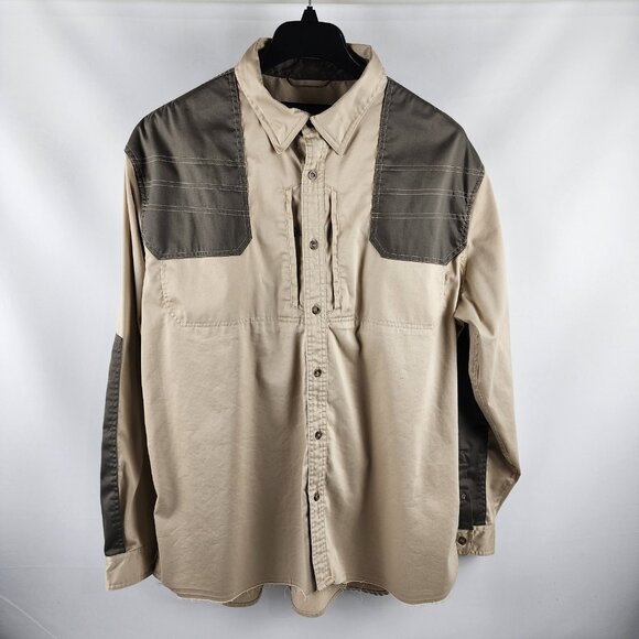 Cabelas Shirt Mens XL Multi Hunting Hiking Tech L/S Button Up - Picture 1 of 9